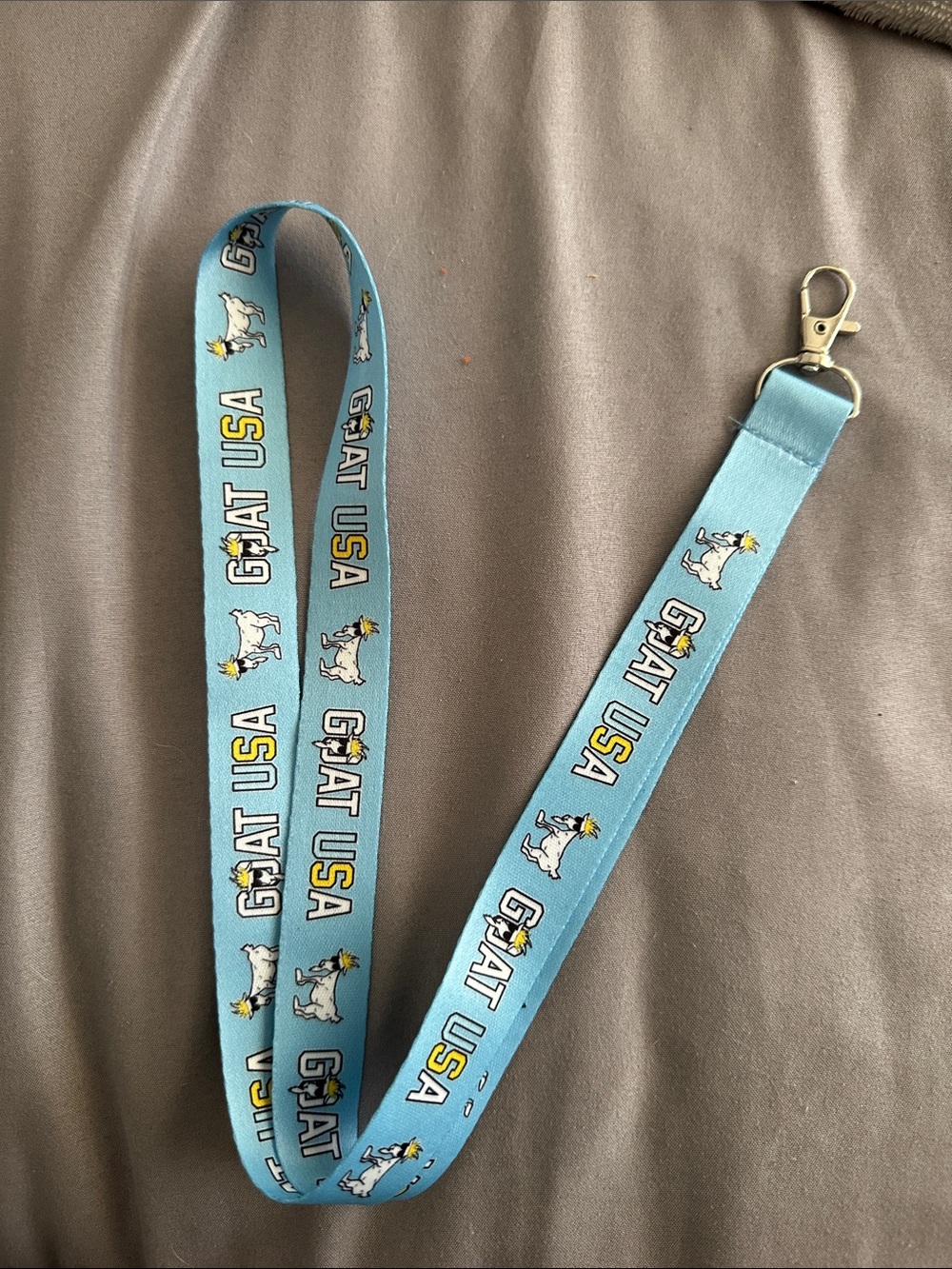 GOAT USA Blue Kids Lanyard with Metal Clip